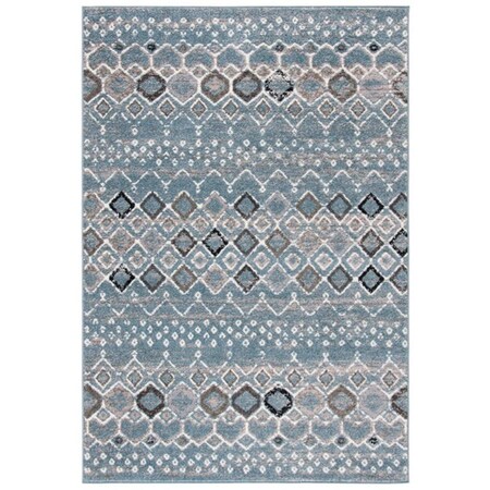 Safavieh 4 x 6 ft. Amsterdam 108L Power Loomed Rectangle Area Rug Blue & Ivory AMS108L-4